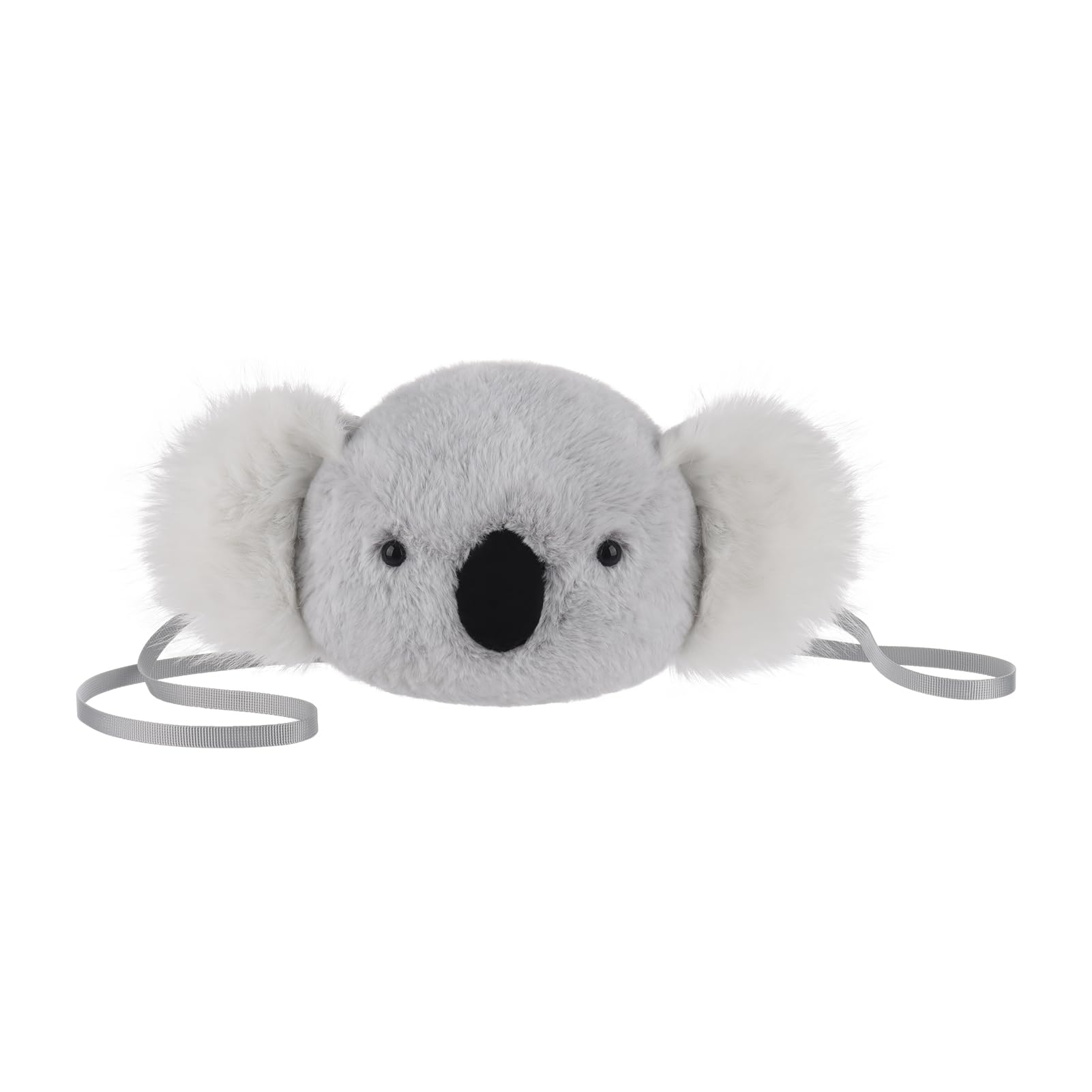 Apricot Lamb Koala Animal Umhängetasche geformte Plüsch Tasche Plüsch Umhängetasche Geldbörse für Teenager Mädchen und Erwachsene, Plüschtier Umhängetasche in Tierform, Kinder Mode Handtaschen, 17 cm
