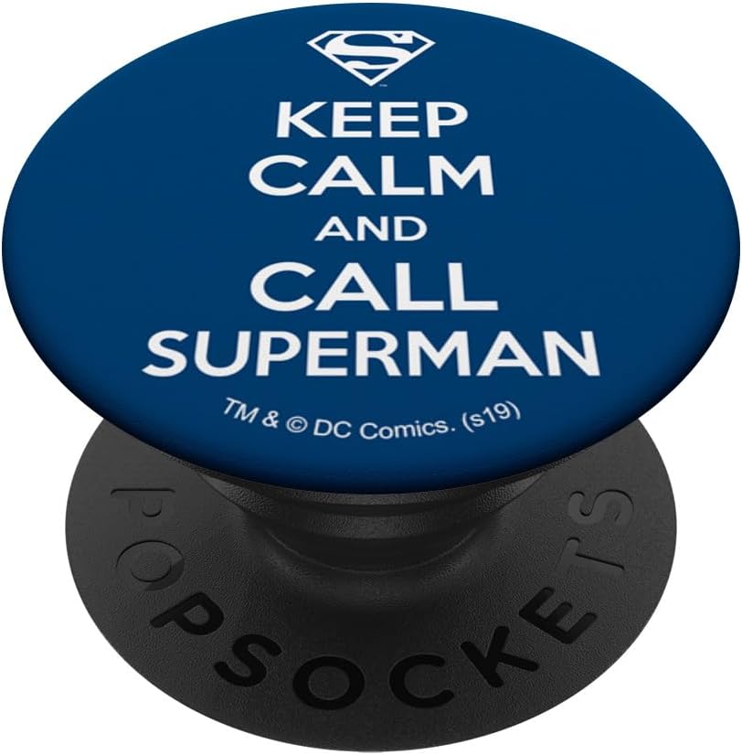 Superman Keep Calm and Call PopSockets MagSafe PopGrip for iPhone