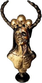 Catrina The Sugar Skull Woman 23.0 in, Bust Statue, Woman Sculpture, Strong Lady Figure, Decorative Art Designs - BTC0132