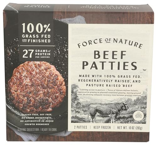Force of Nature Meats Regenerative Beef Burger Patties 10 OZ