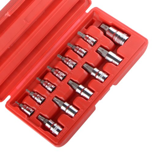 ATE Pro. USA88218 13 Piece Tamper Star Bit Socket Set, CRV, 22" Length, 11" Width