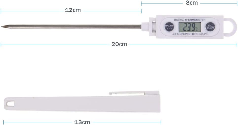 review Brannan Instant Read Meat Thermometer Digital Probe - Best Waterproof Fast Kitchen Cooking Food Thermometers, Food Temperature Probes for Kitchen Outdoor Cooking Baking Water Liquid BBQ Grill Smokers