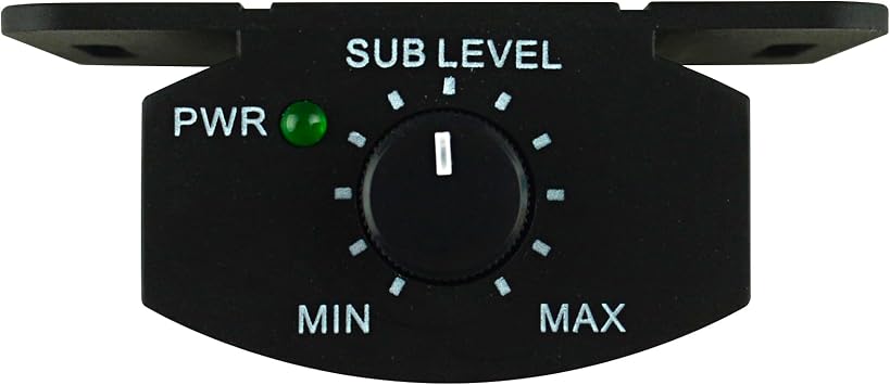 Audiopipe 10 Low Profile Amplified Subwoofer (APLP-1030), 500W, Compact, Mosfet Circuit, RCA, Phase Switch, Bass Boost Control, Subsonic Filter, Low-Pass Filter, Reliable Protection, Remote Bass Knob