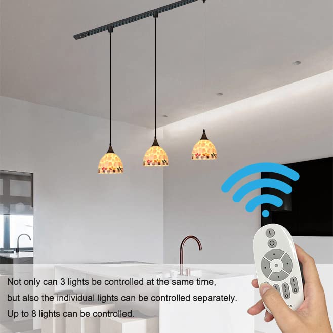 Kivenhtypetracklightingfixtureglasshalotrackpendantlightwithremotecontrolandadjustablelightbeamdimmabletracklightforbedroomkitchenhomelighting3lightstotallength59  Urban Country Home Decor Kiven h type track lighting fixture glass halo track pendant light with remote control and adjustable light beam dimmable track light for bedroom kitchen home lighting 3 lights total length 59  urban country home decor