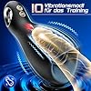Sex Spielzeug für die Männer Masturbator, Elektrischer Masturbieren für Männer mit 5 Zungenleckmodi Hohler Ring, 3IN1 Penis Vibrator Sexspielzeug 360° Umwickeln Penistrainer 10 Vibrationsmodi Sex Toys #2