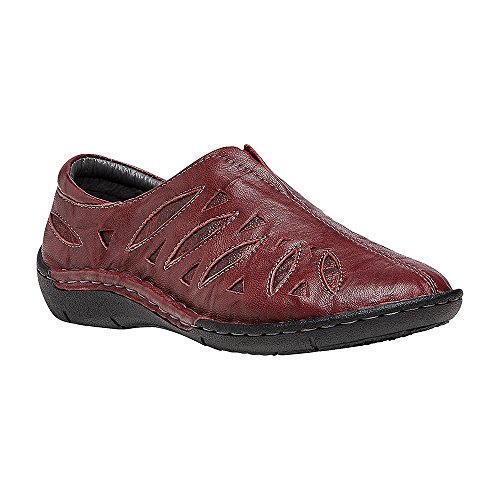 Image of Propet Womens Cameo Cut Out Slip On Flats Casual - Brown