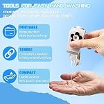 4 Pack Porte-clés réutilisables pour l'assainissement des mains avec PU Support en cuir, 30ml Bouteilles de voyage étanches sans BPA pour lotion/savons/shampooing - Conteneurs de toilettes portables pour salle de sport, Bureau, Sacs à couches
