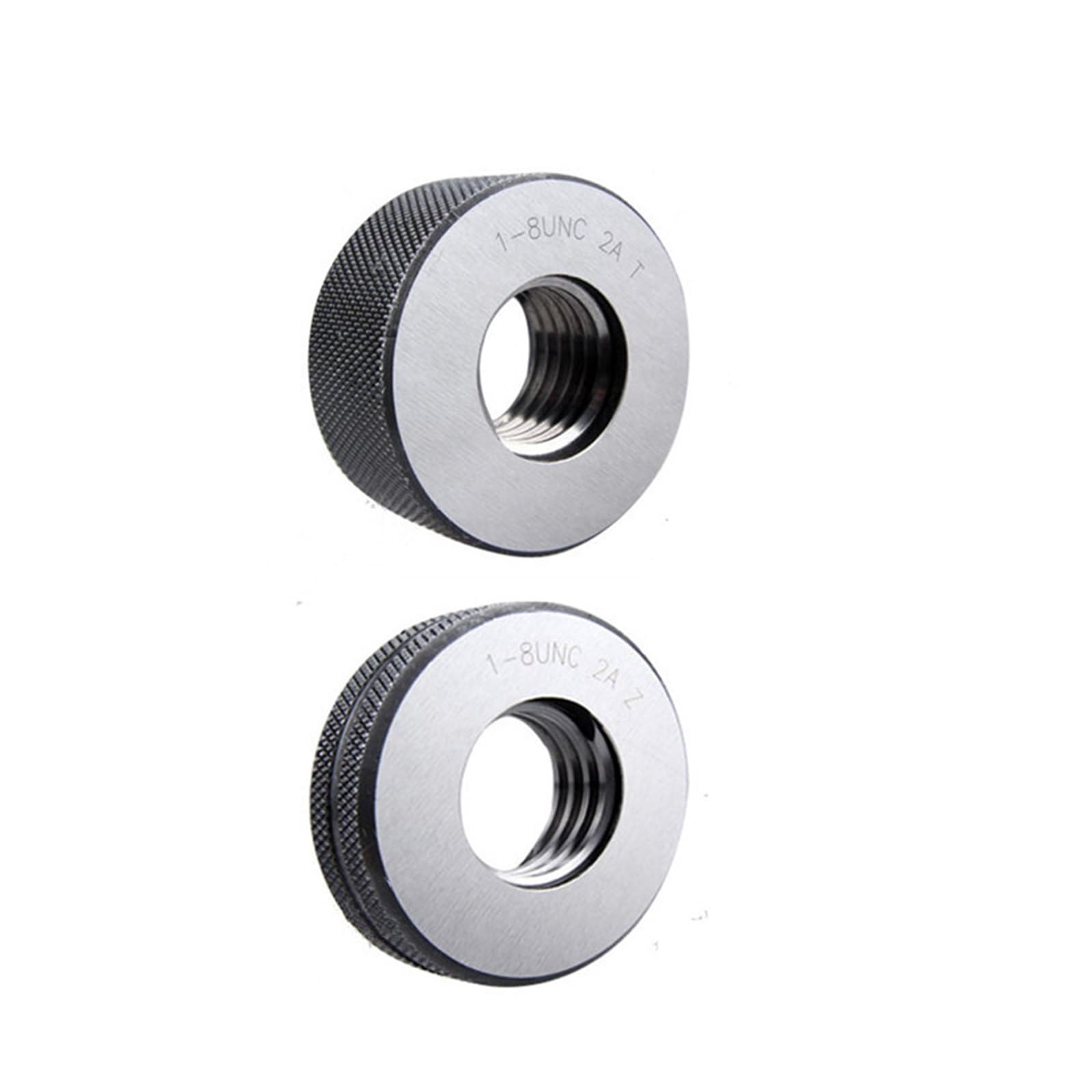 NURII Calibre estándar Americano 3A, Calibre de Anillo de Rosca for Herramientas, 6-32UNC 1/4 5/16 3/8 9/16 3/4 1/2 UNF UN GO NOGO calibres de Rosca (Size : 3I8-16 UNC -3A)