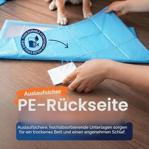 Healqu Einweg Inkontinenzunterlage für Betten - 60 x 90cm, 50 Stück - Inkontinenz Bettunterlage Krankenunterlage für Erwachsene, Senioren oder Kinder – groß & super saugfähig
