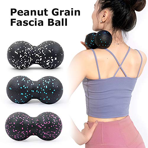 Bolas de massagem de amendoim da Topmontain, bola de lacrosse, bola de miofascia, bola de exercício