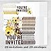MQCLYSG 20 Set Western Horse Party Invitations with Envelopes Horse-loving Girl Birthday Invitations Double-Sided