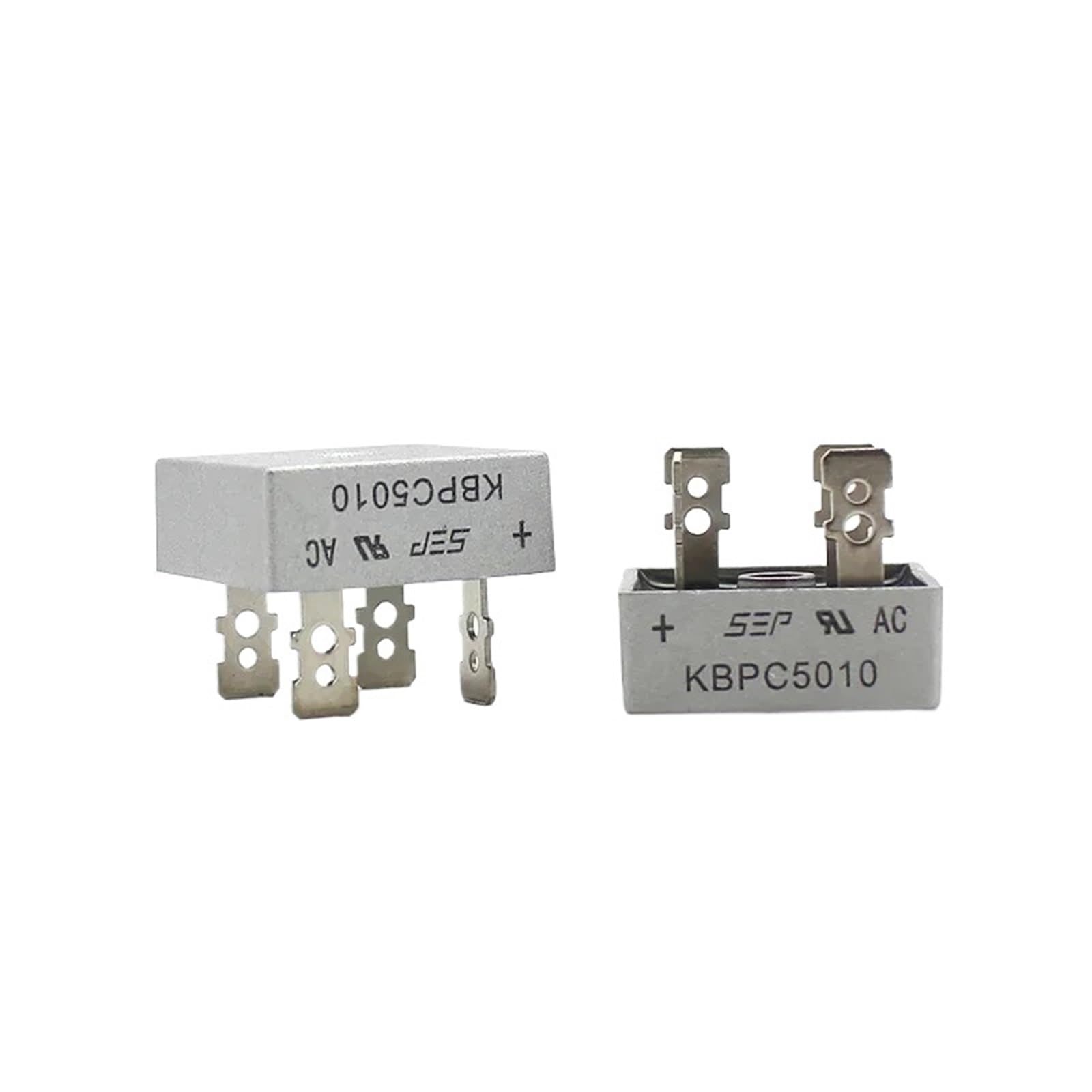 Diodes redresseurs 50A 1000V KBPC 5010, 2 pièces/lot, composants électroniques carrés à 4 broches(2pcs)