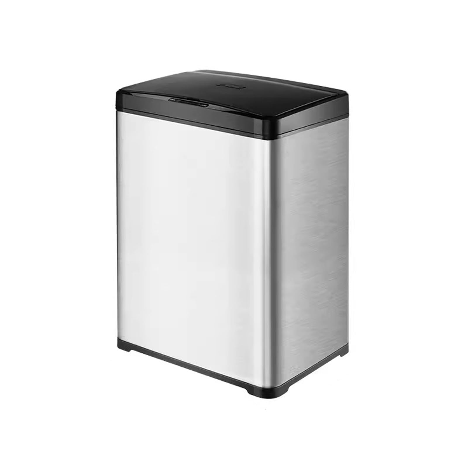 Kitchen Trash Can Intelligent Sensor 30 Liters Trash Can with Lid Large Commercial Home Kitchen Hotel Mall Intelligent Trash Can Sensor Garbage Can (Silver)