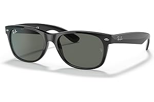 Ray-Bans Women's Classic Unisex Sunglasses, Black On Transparent Frame