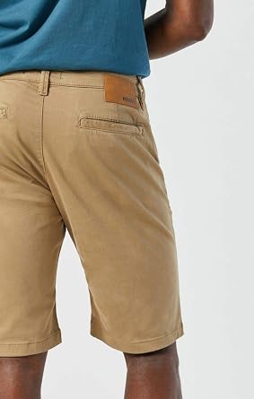 Mavi Jacob Men's Slim Fit Chino Shorts, 11 Inseam Cotton Khaki Shorts for Men, Slim Fit & Casual Shorts for Men