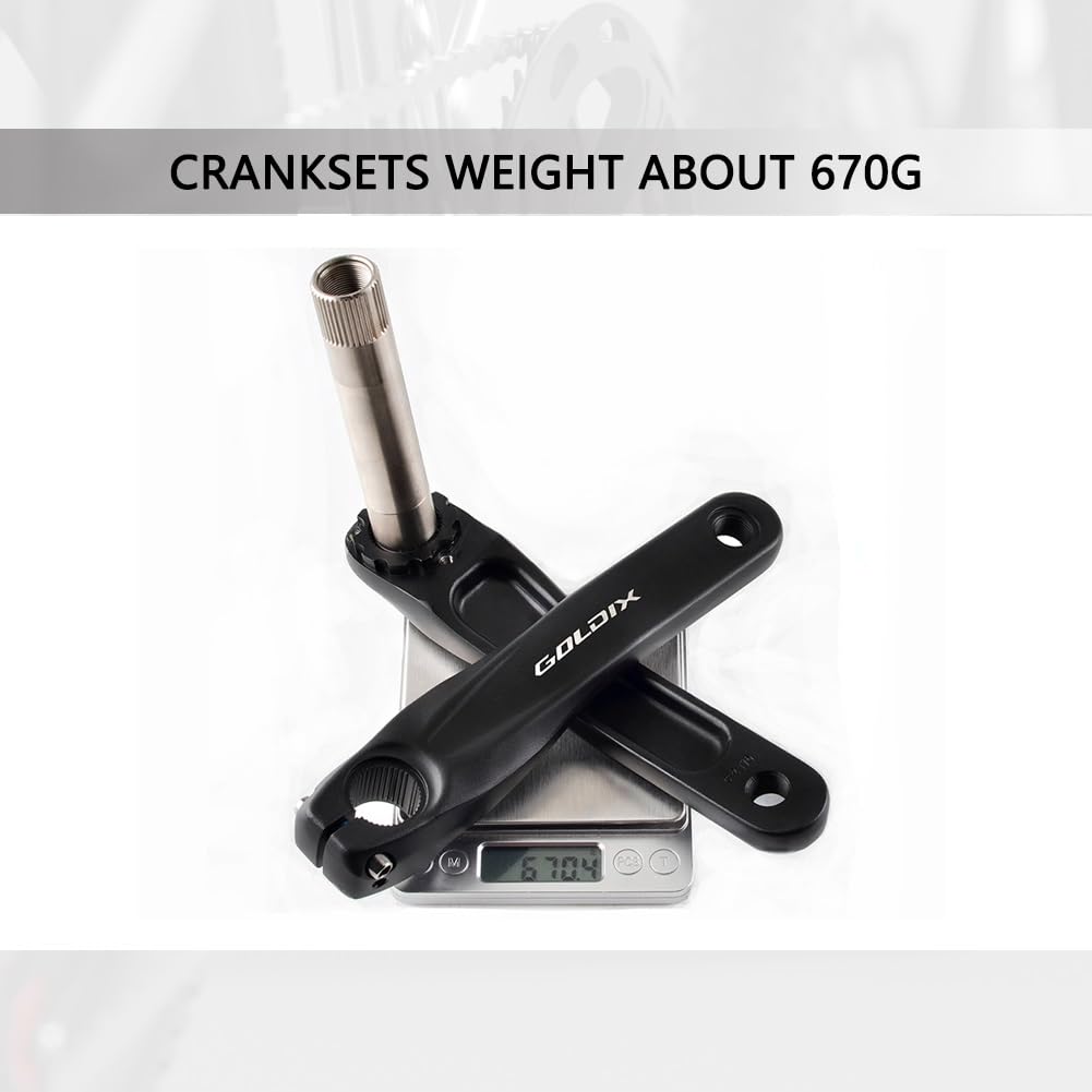 Guarnitura per Mountain Bike 170mm 175mm Guarniture Direct Mount Hollow Integrated Cread Braccette con Movimento Centrale BSA 68-73mm Adatto a 7/8/9/10/11/12 velocità Lega di Alluminio