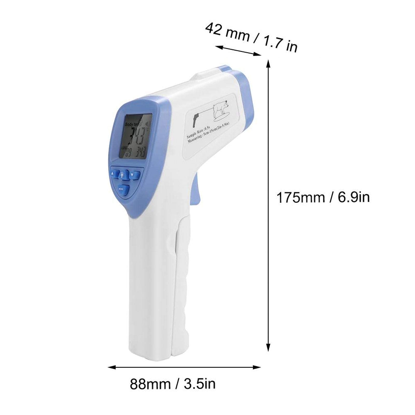 KUIDAMOS Tiertemperaturmessung Tierthermometer für Schweine Schafe Hund Tiere Tierische Produkte