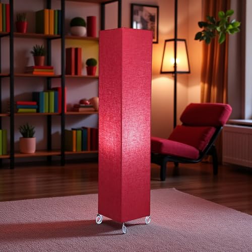 Image of Cotton Fabric Floor Lamp for Bedroom's Desk Lamp for LivingRoom, Bed Room, Office | Night Stand Dimmable Room Floor Lamp for Reading Corner Lamp | Bulb Included
