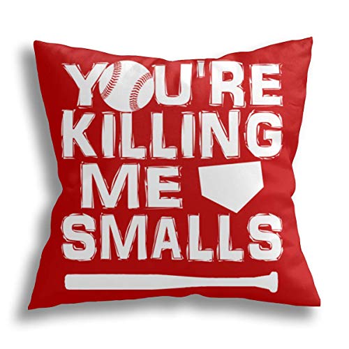 HCLIFE-You're Killing Me Smalls- Throw Pillow Case Funny Decorative Square Cushion Covers Standard Pillowcase Couch Sofa Bed 18x18 Inch