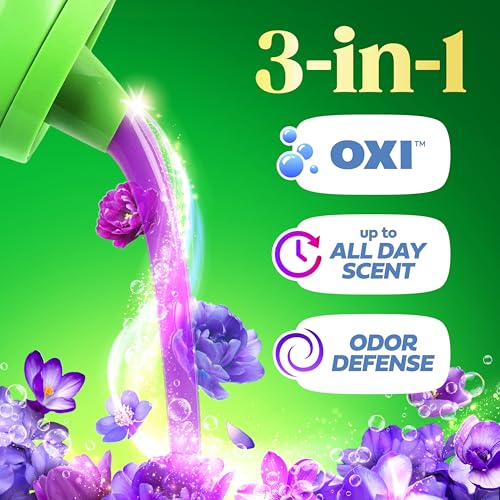 Image of Gain Plus Liquid Laundry Detergent, Cleaner, Fresher, Now with Oxi, Moonlight Breeze Scent, 170 fl oz, 129 Loads