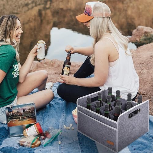 Bolsa de almacenamiento de vino plegable para picnics y fiestas con sistema acolchado 2