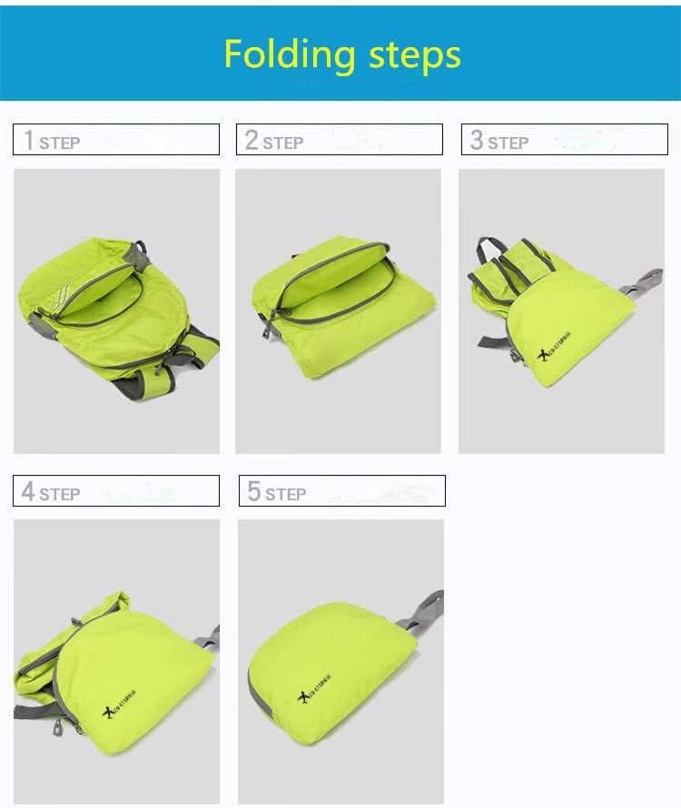 Geboldil Men's and women's waterproof backpack traveling backpack green - Image 7