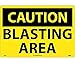 CAUTION, BLASTING AREA, 14X20, .040 ALUM
