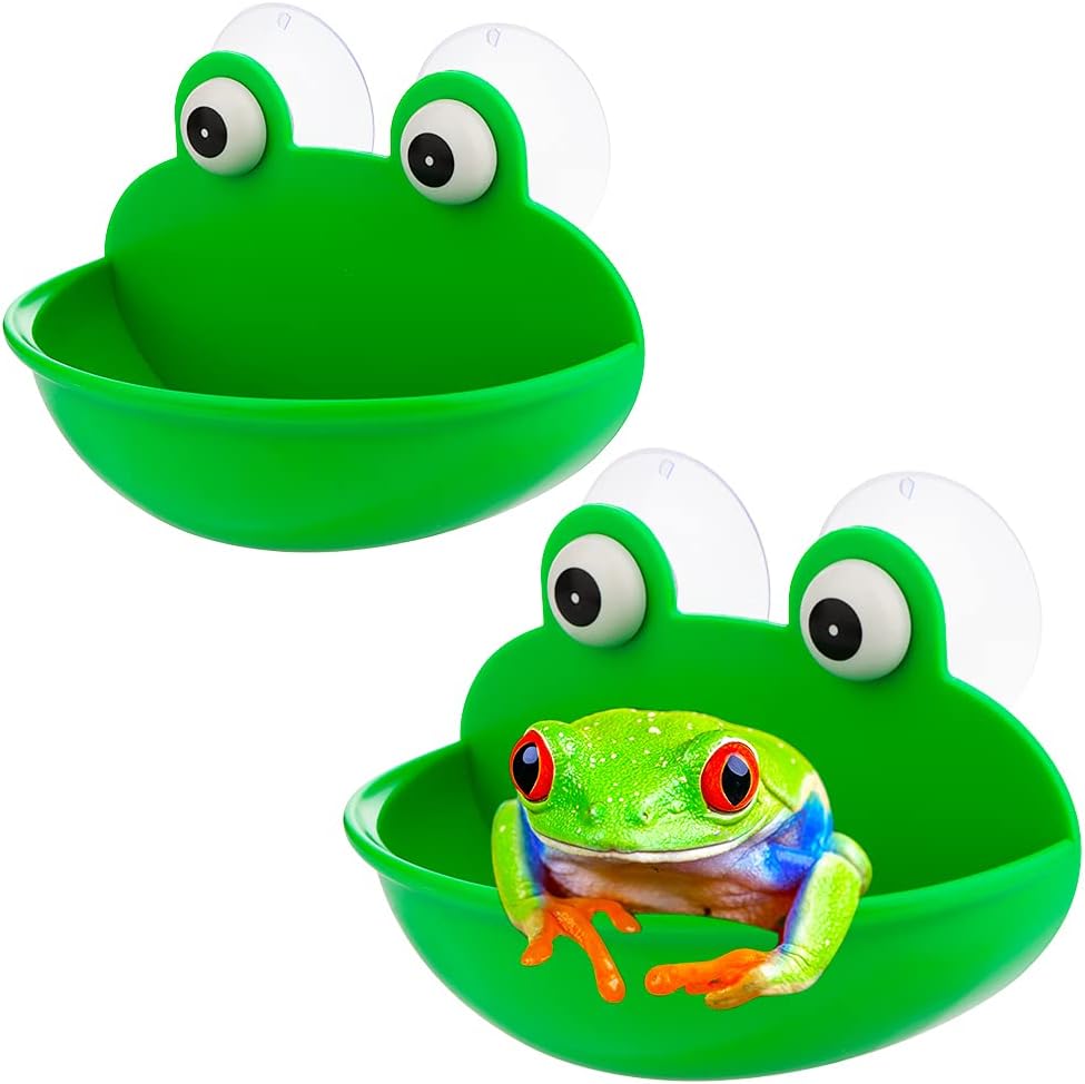 2 Pack Frog Habitat Cute Fish Tank Decoration for Toad, Tadpole, Tree Frog and Small Aquatic Animals