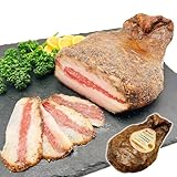 自宅で本格イタリアン 熟成 グアンチャーレ 皮付き 頬肉 800g-1100g 不定貫 スペイン産 豚肉 ほほ肉 生ハム おつまみ 業務用 豚トロ guanciale 肉 イタリア カルボナーラ お肉 ギフト