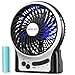 OPOLAR Portable Travel Mini Fan with 3-13 Hours Battery Life for Camping, Personal Battery Operated or USB Powered Handheld Fan, Internal Blue and Side Light, 3 Speeds, Quiet, Rechargeable
