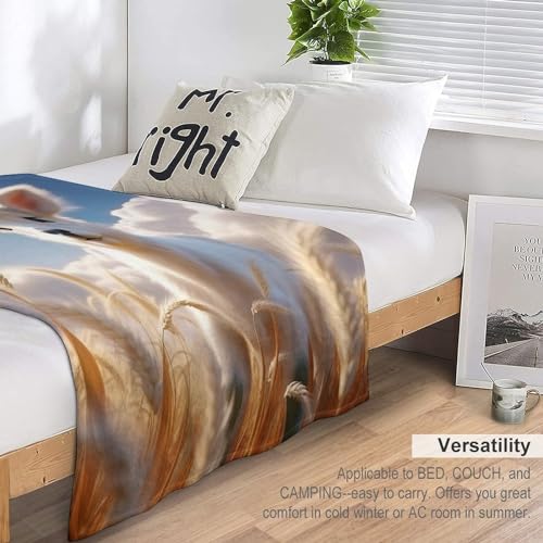 Couverture vache en flannel 140x180 cm douillette pour lit et canapé - 7