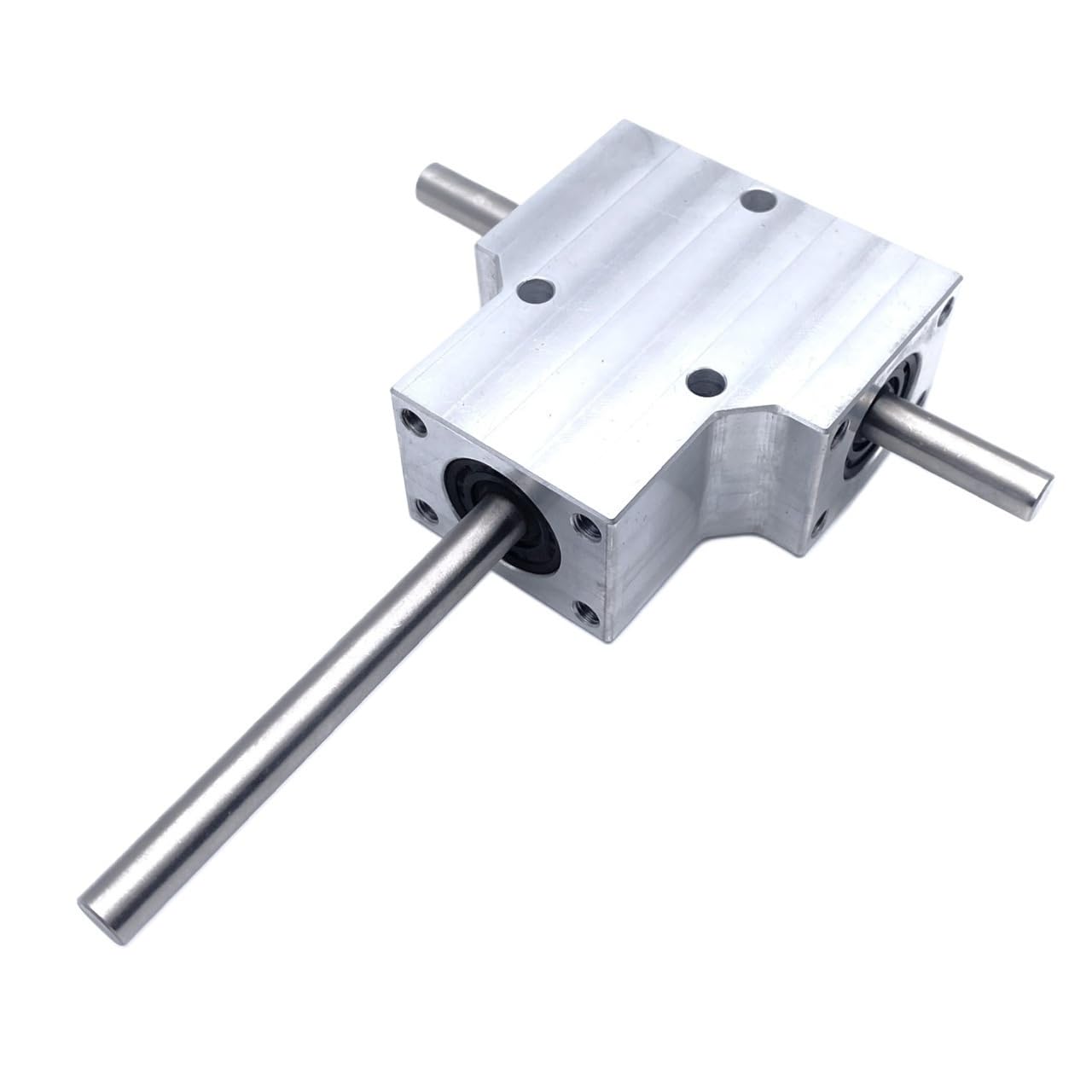 Gearbox Waterproof 90 Degree Spiral Bevel Gearbox 1:1 Transmission Right Angle Reversing Reducer 8mm Shaft Commutator Steering Direction