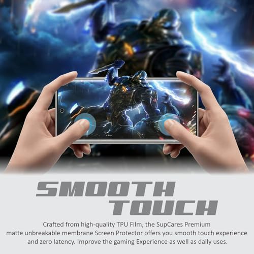 Image of SupCares TPU Anti Glare Matte Unbreakable Membrane Screen Protector for Vivo T4 Ultra (6.67 Inch) With Easy Self Installation Kit | Fingerprint Working | Edge to Edge Coverage
