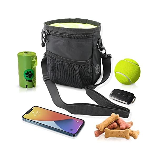 MGKSHADOW Dog Treat Pouch, Pet Training Clicker 2 Pieces + Pet Treat Pouch 1, Built-in Poop Bag Dispenser, Black (Black) MGKSHADOW Dog Treat Pouch, Pet Training Clicker 2 Pieces + Pet Treat Pouch 1, Built-in Poop Bag Dispenser, Black (Black)