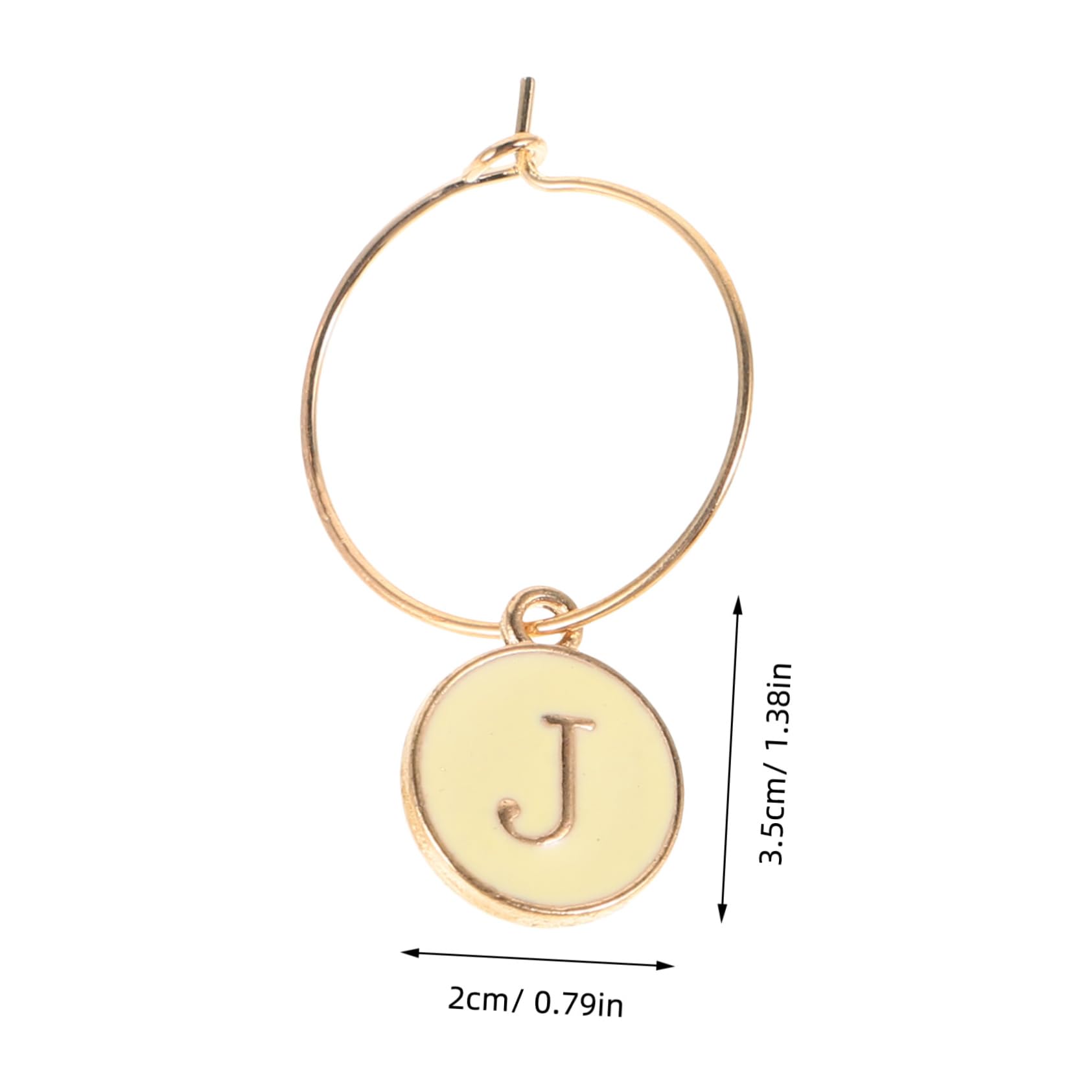 OUNONA 26Pcs Alphabet Wine Markers Reusable Drink Charms with Letter Design for Easy Identification Decorative Wine Hanging Pendants for Parties and Gatherings