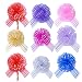 Elegant Gift Pull Bows for Birthdays Easter Christmas, 18 Pack 6" diameter Organza Yarn Pull Bows Gift Wrapping Wrap Ribbon Bow Wedding Car Decoration Centerpieces Gift (18 Pack mix color)