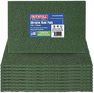 Faithfull FAIAHPGREY Hand Pad 230 x 150mm Ultra Fine - Grey (Pack of 10)