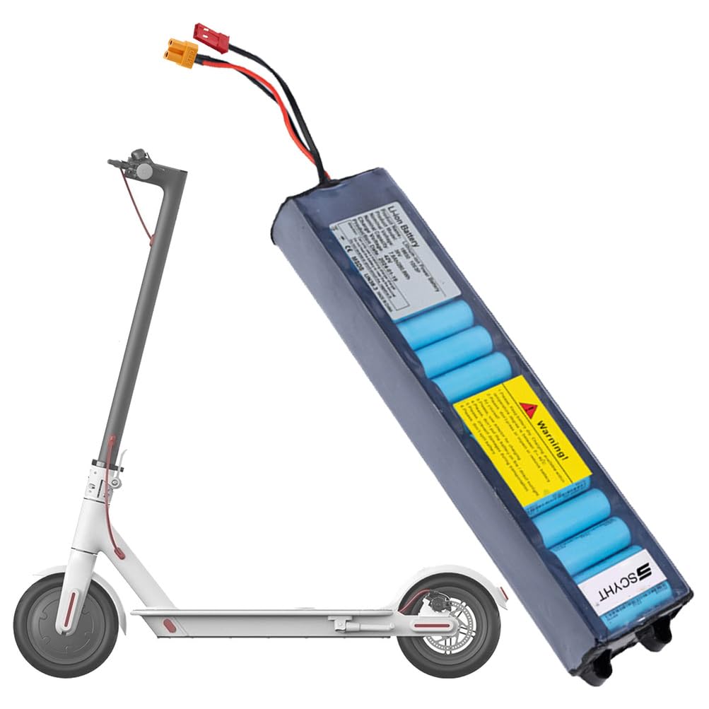 Batteria al litio 36V 7,8Ah 10,5Ah 6Ah Batteria di ricambio 10S3P Batterie per monopattini elettrici per M365 con BMS e porta JST per motori da 200W a 400W,36v10.5ah xt30