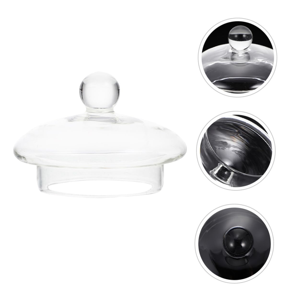 6 Piezas de Tapa de Vidrio para Tetera de 1000ml Borde Liso, Accesorio para Tetera Que Mantiene Libre de Impurezas, Adecuado para Fiestas y Estar en Casa