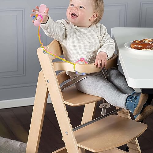 RTMOK Toy Straps for Baby,Silicone Setpacifier Clip,Applies to Car Seat Toy,Teether Toy,High Chair,Stroller Accessories,Baby Toy Clips,Cribs,Rocking Chair