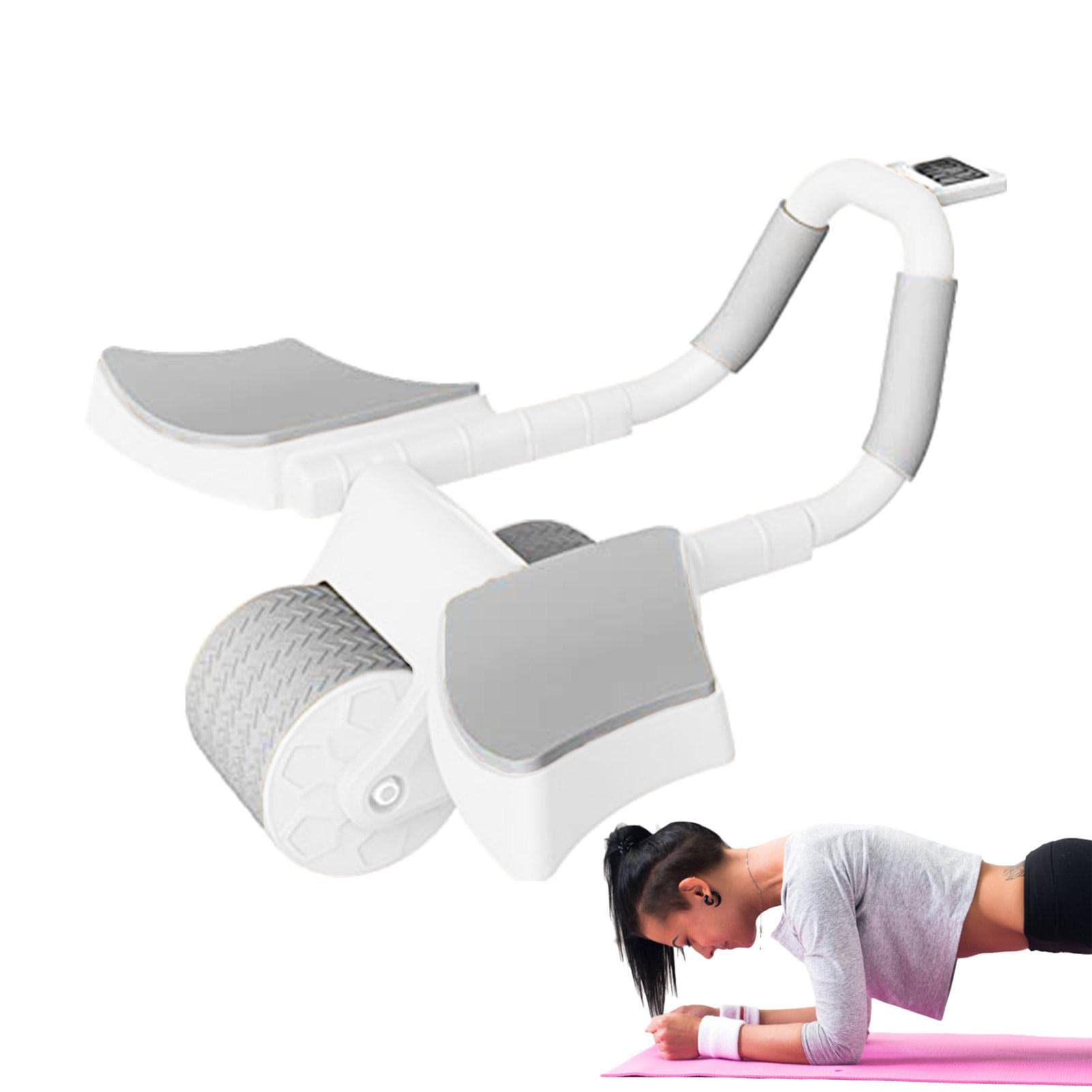 Ab Roller für Bauchmuskeltraining, 4D Ab-Roller mit Hals, Ab Wheel Roller mit rutschfestem Griff für Basistraining, Bauchmuskeltraining Youding