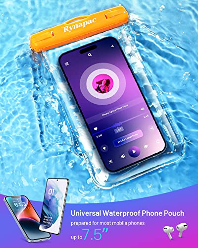 Universal Waterproof Phone Pouch Bag - 2Pack, Waterproof Case Compatible With Iphone 14 Pro Max/13/12/11/Xr/X/Se/8/7, Galaxy S22/S21 Google Up To 7.5’’, Ipx8 Dry Bag Vacation Essentials #TOP1