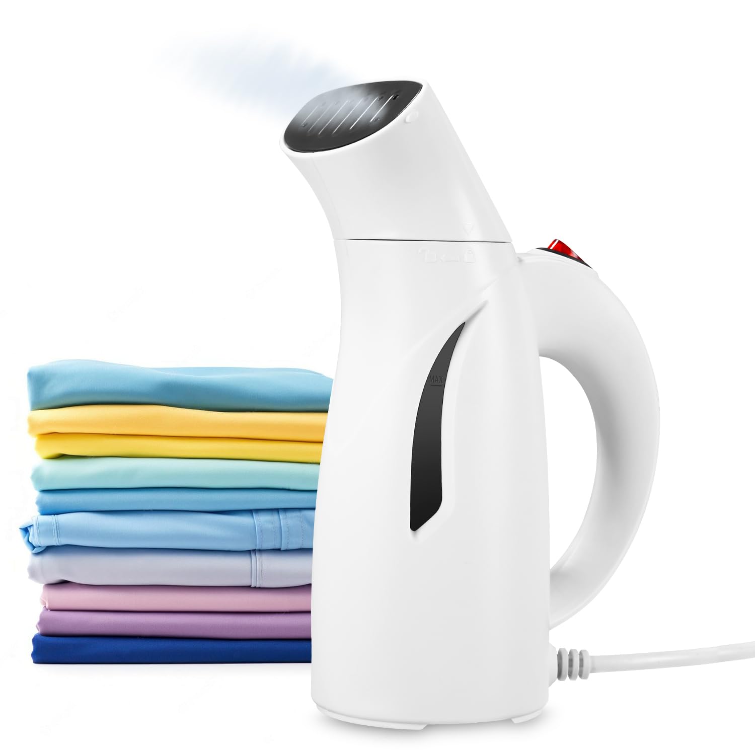 Zaxiva Vertical Steam Iron 700W, Portable Handheld Steamer for Clothes, Water Tank 240 ml, Fast Heating, Lightweight, Handheld Steam Iron for Travel and Home