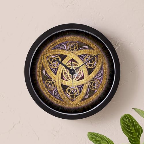 Cafepress 00358478036893C Celtic Sun Unique Decorative 10 Inch Wall Clock thumb #4