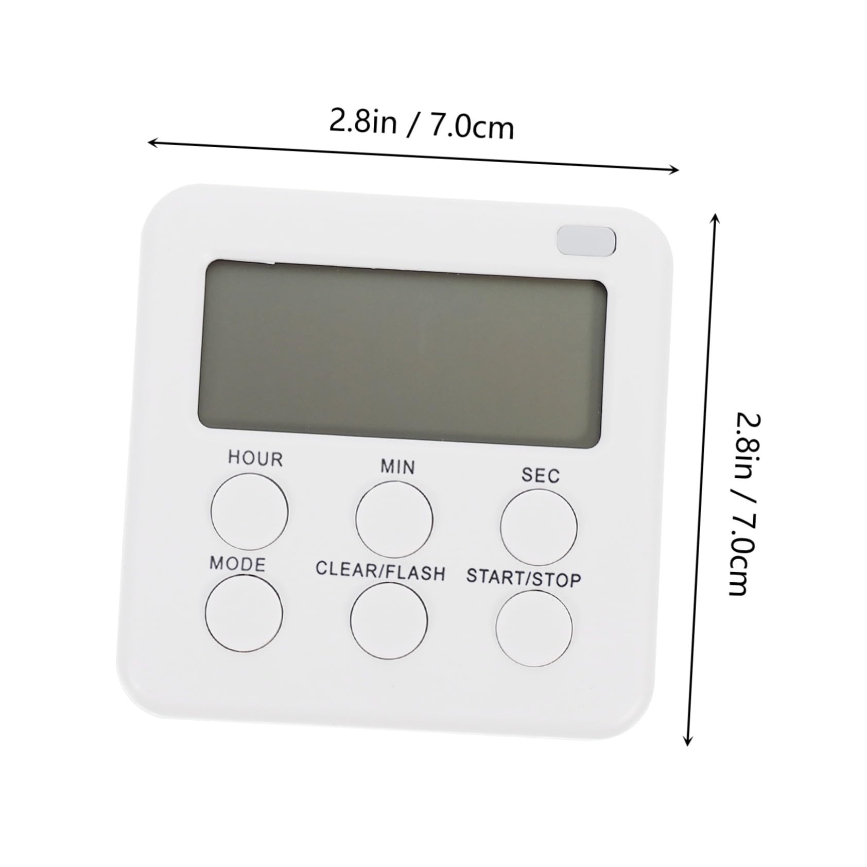 6 Piezas Temporizadores Digitales de Cocina Silenciosos con Alarma y Soporte Magnético para Estudiantes Cocina y Oficina sin Pilas Color