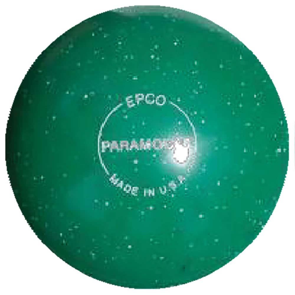 Bowlerstore Products EPCO Duckpin Bowling Ball - Speckled House Ball - Green (5 inch- 3lbs. 12 oz.) 1 Ball