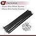 PARSLUCK 38 Set 13G Bicycle Spokes 207mm Bike Wheel Spokes Carbon Steel Black