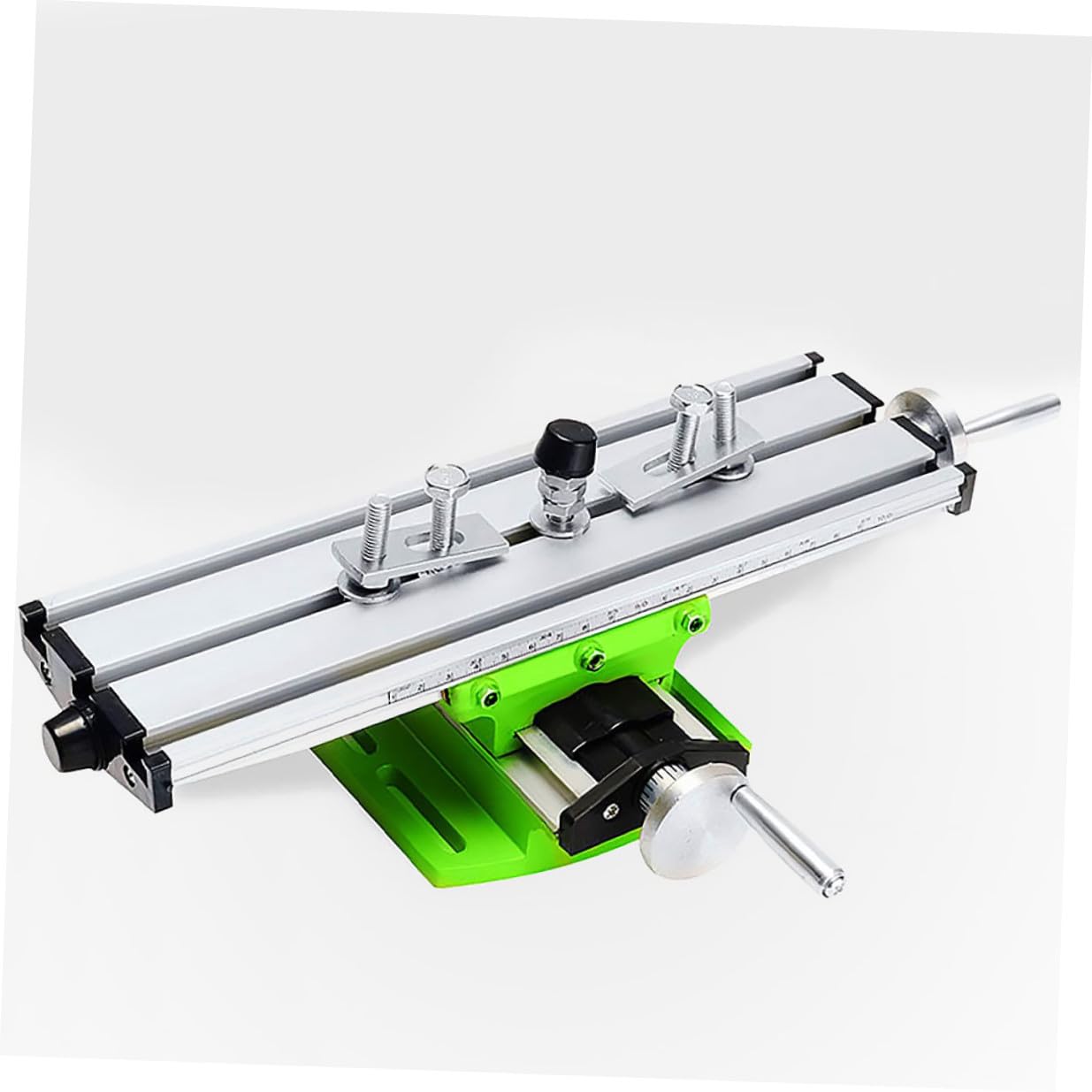 GALPADA Mini Mesa de Trabajo Multifunción de Fresado, Mesa de Fresadora de Acero Aleado para Taladrado y Fresado, Compacta