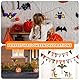 Moosono Halloween Fledermaus Windspiel Bastelset Basteln Kinder, halloween bastelset kinder, Holz Bastelhandwerk zum Bemalen, Bat Holzbastelset Klangspiel Kreativsets für Mädchen Junge（9 Stück）…