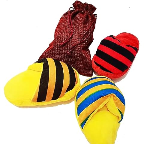 IMDOUBLEDOU Slipper Toy for Dogs Squeaky Stuffed Plush Dog Toy Cute Squeaky Chew Toys Pack for Small Medium Tooth Cleaning Chew Play Toy Value Pack for Dog's Birthday, Chrismas Cover